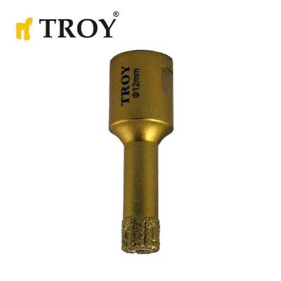 TROY 27450-12 Avuç Taşlamalar için Seramik Kuru Elmas Delici, 12mm 