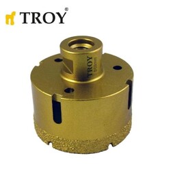 TROY - TROY 27450-68 Avuç Taşlamalar için Seramik Kuru Elmas Delici, 68mm 