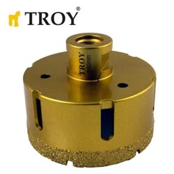 TROY - TROY 27450-80 Avuç Taşlamalar için Seramik Kuru Elmas Delici, 80mm