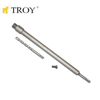 TROY 27458 SDS Plus Adaptör 400mm ve Merkezleme Matkap Ucu Seti