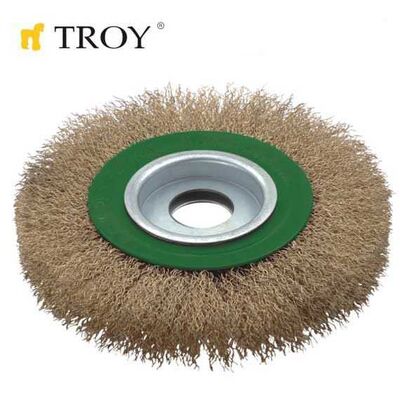 TROY 27704-100 Saçaklı Daire Fırça (100mm)