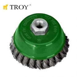 TROY - TROY 27707-100 Twist Knotted Cup Brush, 100mm