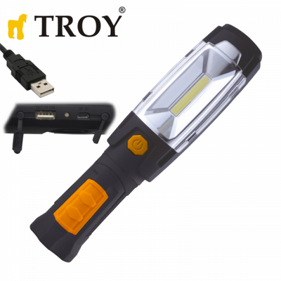 TROY 28055 Rechargeable Work Light COB LED + 6 LED