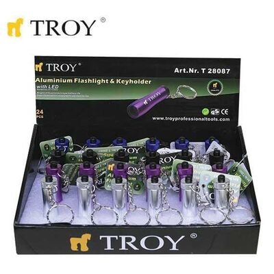 TROY 28087 Mini LED El Feneri ve Anahtarlık, 1 Adet