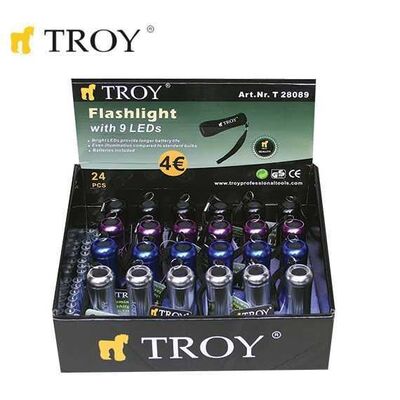 TROY 28089 LED El Feneri (24 Adet, Standlı)