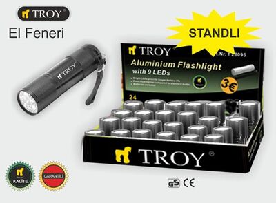 TROY 28093 LED El Feneri (24 Adet, Standlı)