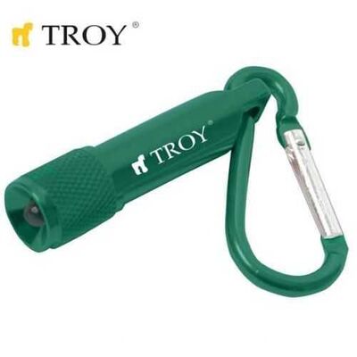 TROY 28097 Mini Flashlight with Keychain-1 Pcs