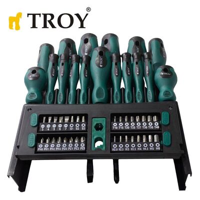 TROY 22350 Screwdriver Bits Set, 50 Pcs