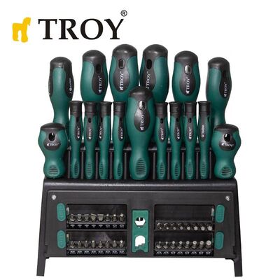 TROY 22350 Screwdriver Bits Set, 50 Pcs