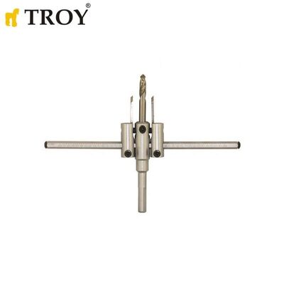 TROY 27402 Adjustable Circle Hole Cutter, 40-200mm