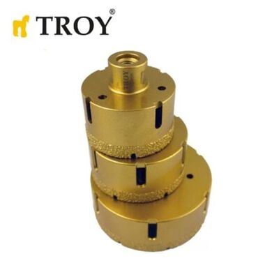 TROY 27450-40 Vacuum Brazed Diamond Core Drill for Angle Grinders, M14