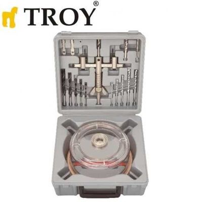 TROY 27491 Adjustable Circle Hole Cutter Set, Ø 30-120mm