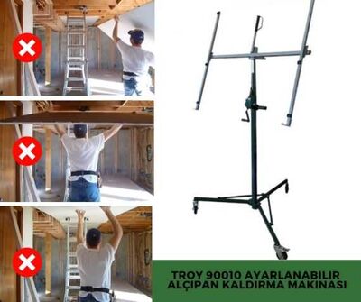 TROY 90010 Adjustable Drywall Lift, 60kg