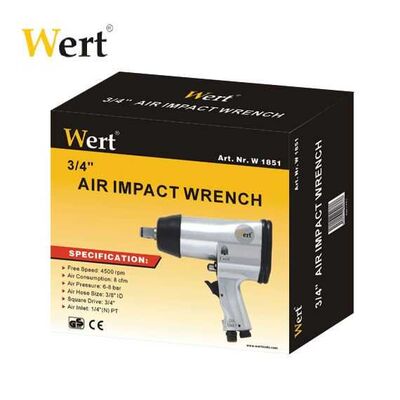 WERT 1851 Air Impact Wrench, 3/4