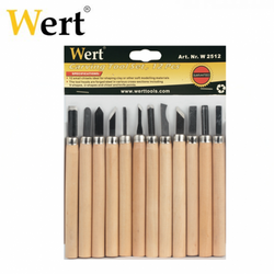 WERT - WERT 2512 Wood-Clay Carving Set, 12 Pcs