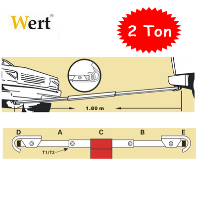 WERT 2638 Taşıt Çekme Barı
