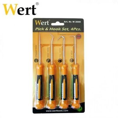 WERT 2690 Pick and Hook Set, 4 Pcs