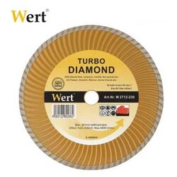 WERT - WERT 2712-115 Turbo Kanallı Elmas Testere (115mm)